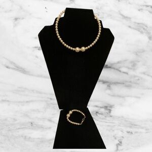 Buy one get one 50% off
 Cream Pearl Necklace with Lustrous Finish